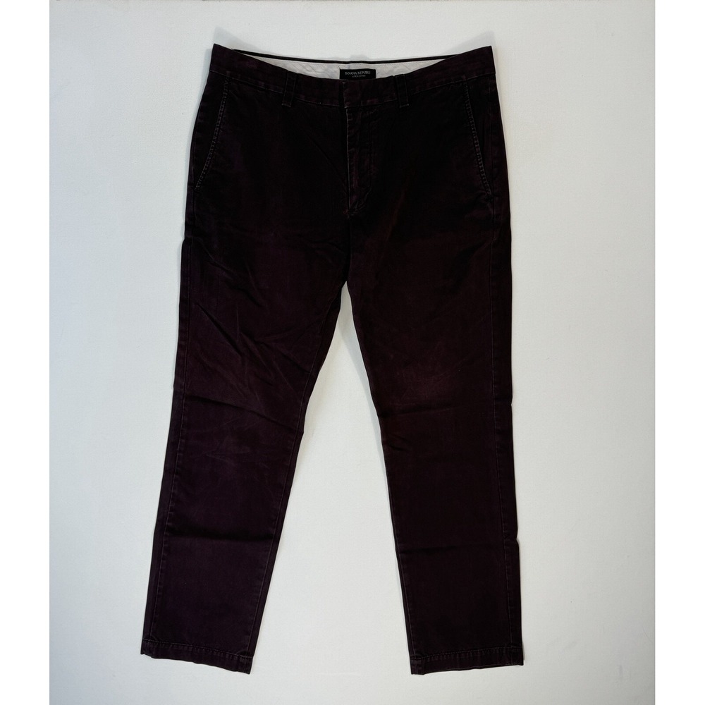 Banana Republic Men’s 32x32 (33x30) Aiden Pants Purple Modern Stretch Straight
